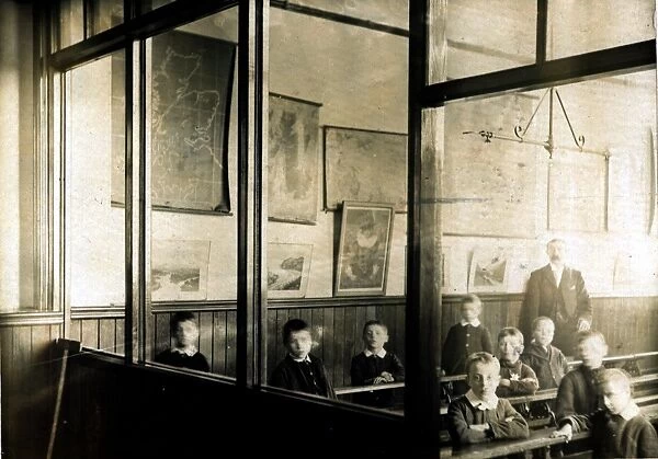Boys School Classroom, St. Johns School, Sheffield, 1890s