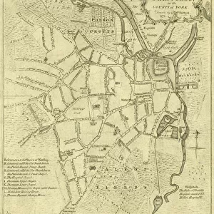 A correct plan of the town of Sheffield by William Fairbank, 1771