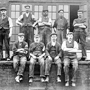Workers at Sheffield Smelting Co. Ltd. Sheffield, Yorkshire, late 19th cent