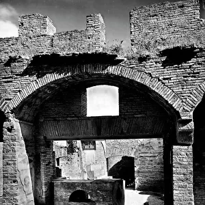 The so-called "Thermopolium" at Ostia Antica, a tavern dating to the third century A.D