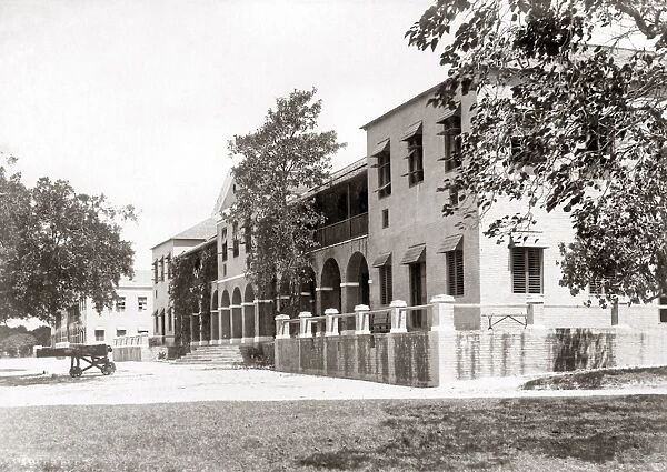 The Barracks, near Bridgetown, Barbados, circa 1900