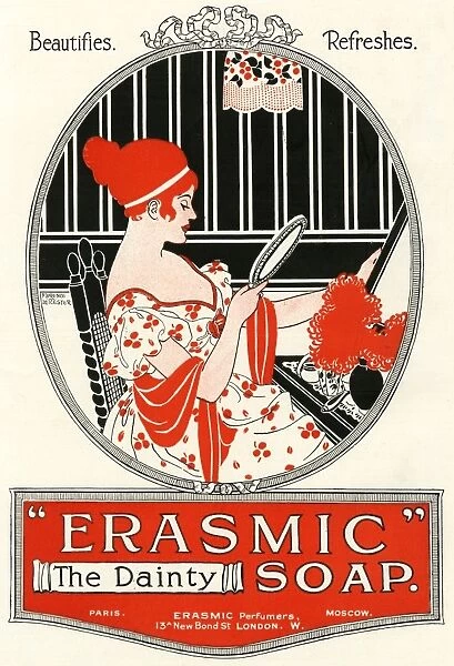 Erasmic soap, WW1 advertisement
