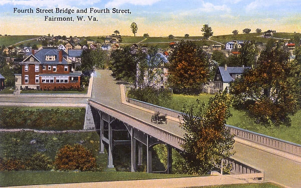 Fourth Street Bridge, Fairmont, West Virginia, USA