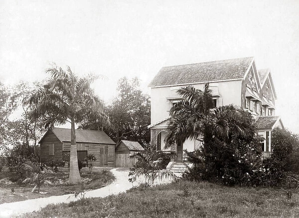A home in Barbados, West Indies, circa 1900