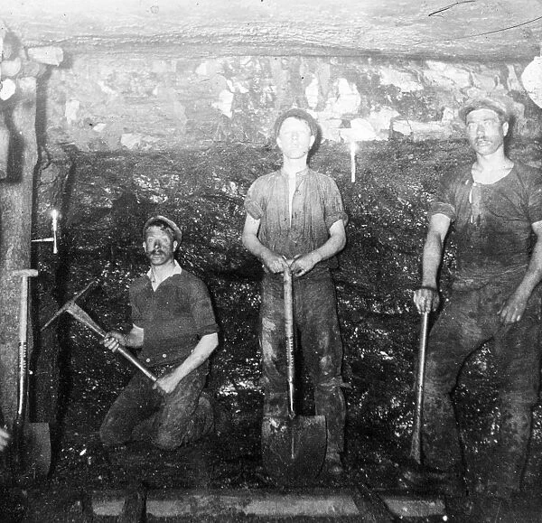 Miners at Baldwins Clog and Legging Level, South Wales