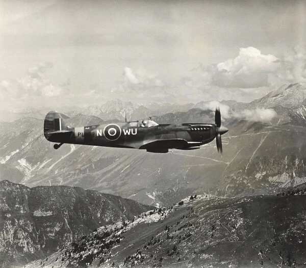 Spitfire LF Mk9 over Northern Italy