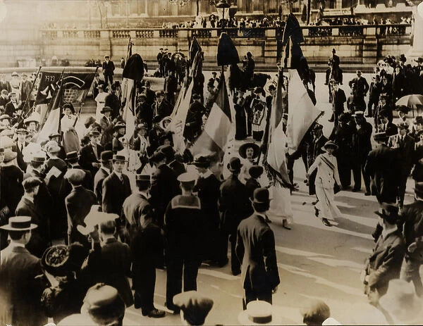 Suffragette demonstration Trafalgar Square
