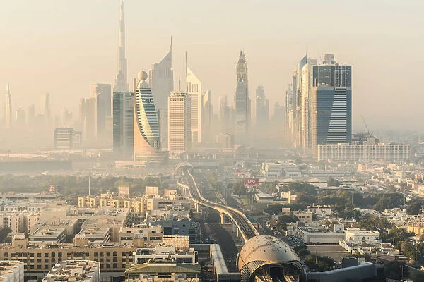 Downtown Dubai skyline, Dubai, United Arab Emirates, U. A. E
