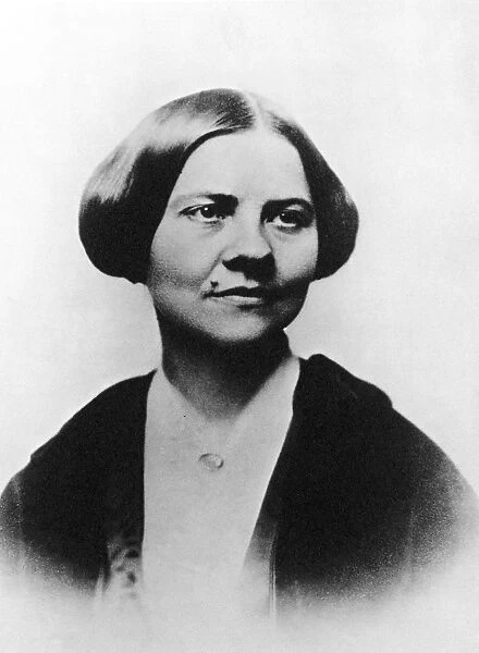 Portrait of American abolitionist and womens rights activist Lucy Stone