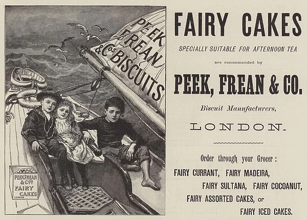Advertisement, Peek, Frean and Company (engraving)