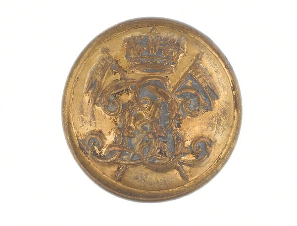 Button, 9th Regiment of Bengal Lancers, pre-1901 (gilt)