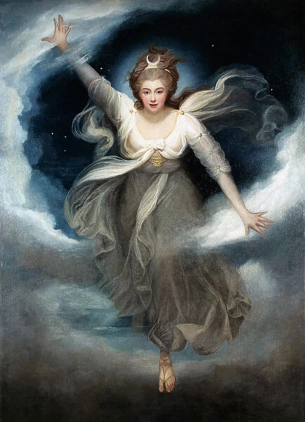 Georgiana as Cynthia from Spensers Faerie Queene, 1781-82 (oil on canvas)