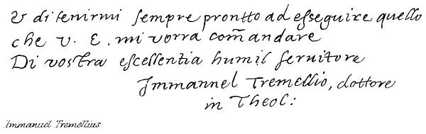 Immanuel Tremellius (engraving)