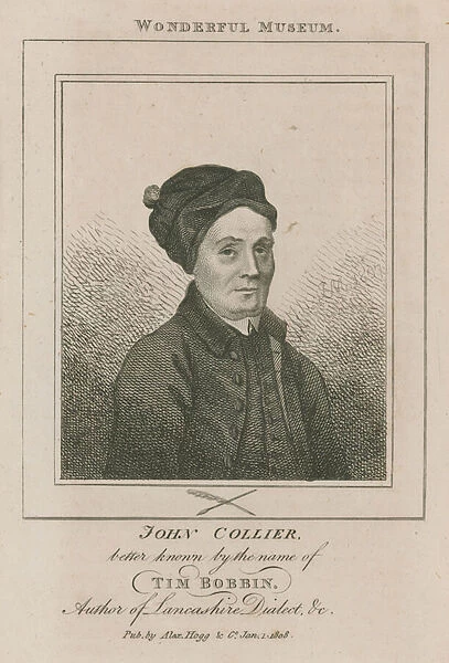 John Collier, better known by the name of Tim Bobbin (engraving)