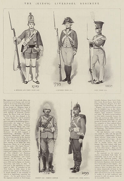 The (King s) Liverpool Regiment (litho)