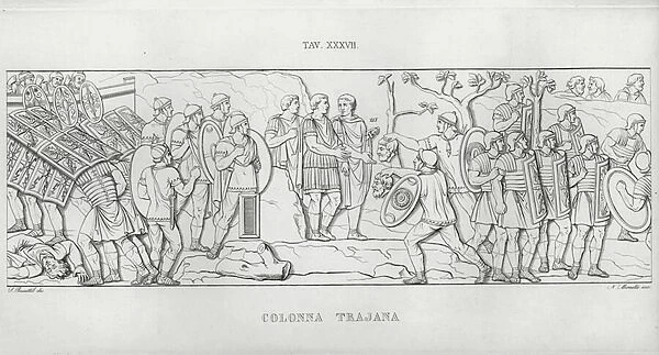 La Colonna Trajana, Trajans Column (engraving)