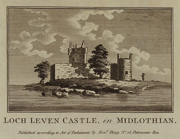 Loch Leven Castle, in Midlothian (engraving)