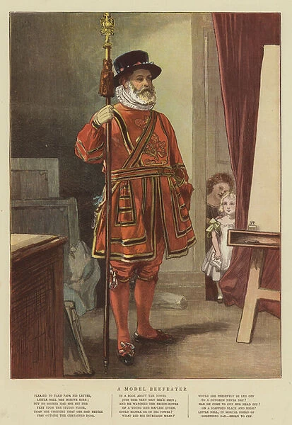 A Model Beefeater (chromolitho)