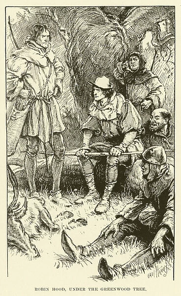 Robin Hood, under the Greenwood Tree (engraving)