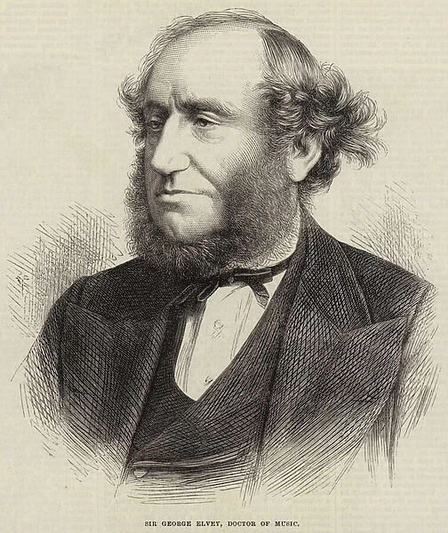 Sir George Elvey, Doctor of Music (engraving)