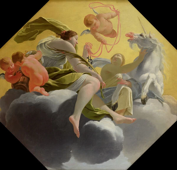 Temperance, from a series of the Four Cardinal Virtues on the ceiling of the Queen s