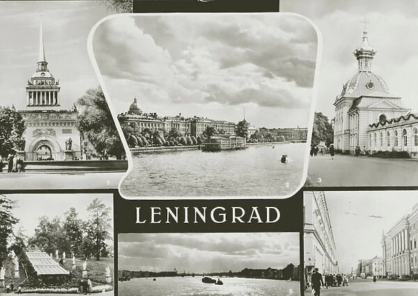 Views of Leningrad, USSR (b  /  w photo)
