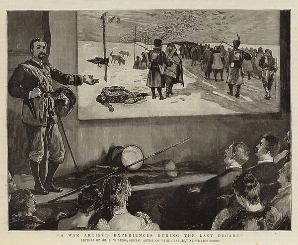 A War Artists Experiences during the Last Decade (engraving)