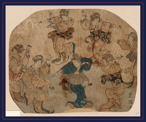 Odori [enbu?] no zu, Dance. Utagawa, Toyokuni, 1769-1825, artist, [between 1809