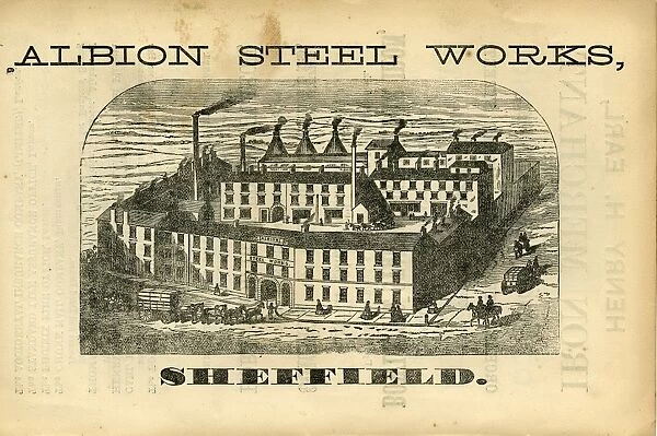 Advertisement for John R. Spencer and Son, Albion Steel Works, Pea Croft (later known as Solly Street), 1868