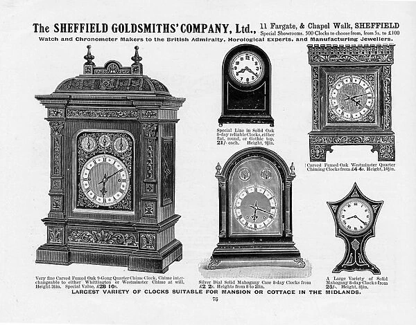 Advertisement for Sheffield Goldsmiths Company Ltd, 11 Fargate and Chapel Walk, 1907