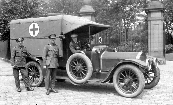 Ambulance at 3rd Northern General Base Hospital, Broomhall, World War I