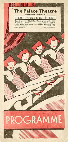 Attercliffe Palace Theatre, Sheffield, Yorkshire, programme, c. 1951