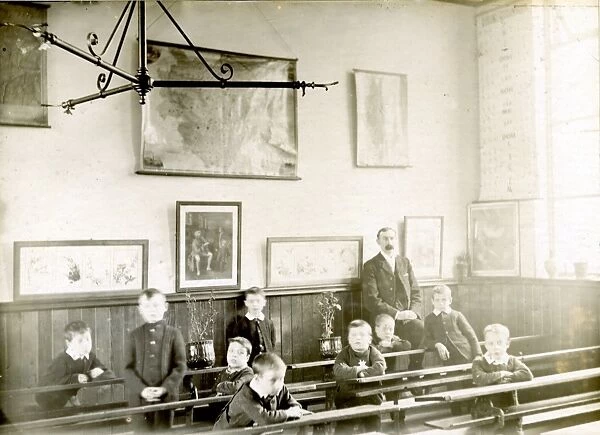 Boys School Classroom, St. Johns School, 1880s