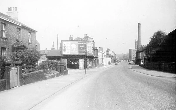 Brook Hill at the junction with Brightmore Street, Sheffield, 1948
