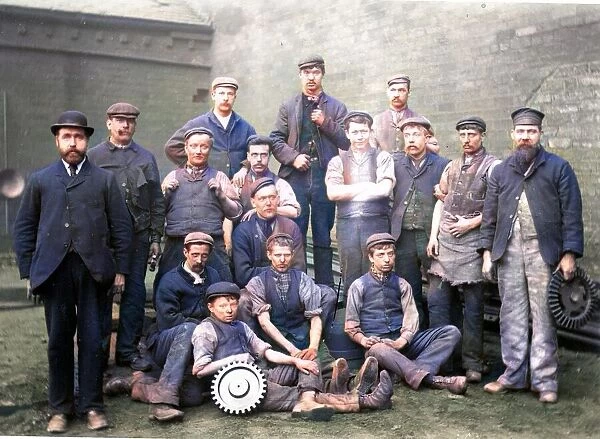 Brown Bayleys Steel Works Ltd., Foundry Workers, Sheffield, Yorkshire, 1908
