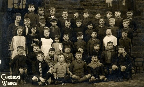 Burgoyne Road County School (Junior Mixed) class group (boys and girls), 1924