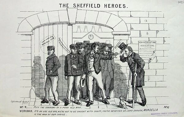 Cartoon [No. 6]: The Sheffield Heroes [1868 General Election]