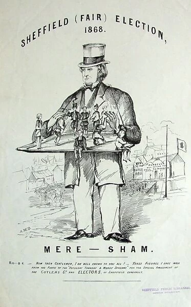Cartoon: Sheffield (Fair) Election, 1868
