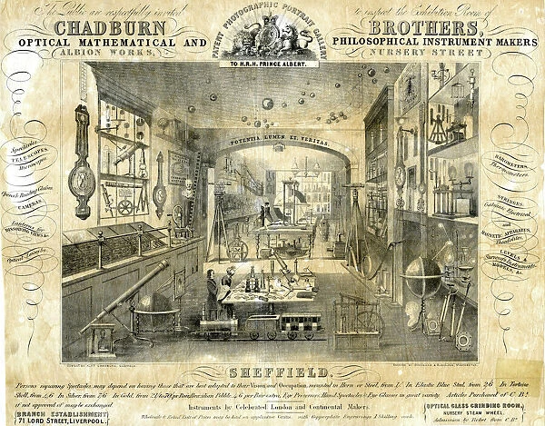 Chadburn Brothers, Optical Instrument Makers, Albion Works, Nursery Street
