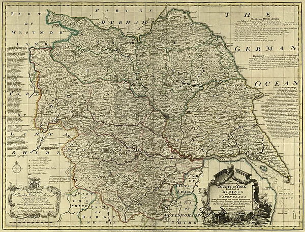 County Map of Yorkshire, c. 1777
