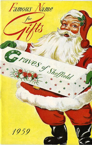 Cover of J. G. Graves Christmas mail order catalogue, 1959