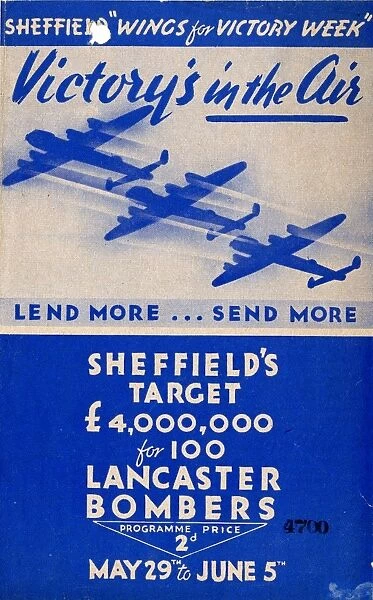 Cover of programme for Sheffield Wings for Victory Week, 1943