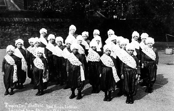 Empire Day Celebrations, children from Abbeydale Council School, 1906