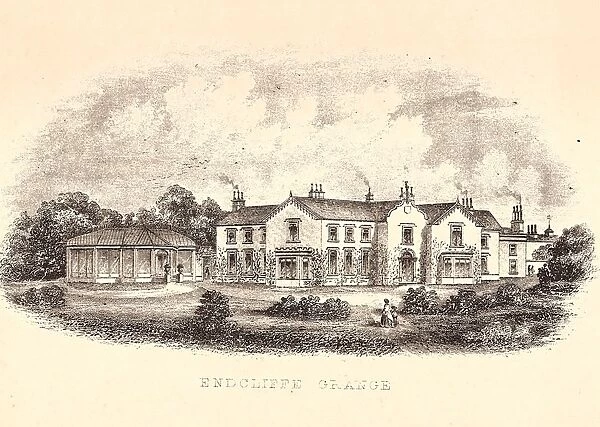Endcliffe Grange, detail from sale plan for the Endcliffe Grange Estate, Endcliffe Vale Road, 1867