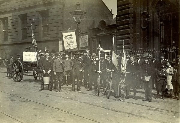 Fundraising for the Mafeking Seaside Fund, Commercial Street (outside Canada House), 1900