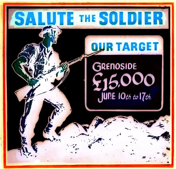 Grenoside, Sheffield, Salute the Soldier poster, 1940s