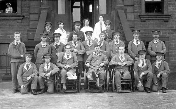 Group taken at the S. R. I. 3rd Northern General Hospital, World War I