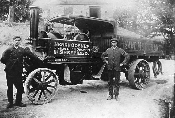 Henry Cosney steam lorry at Rivelin Glen Quarry, Sheffield, Yorkshire, 1920s