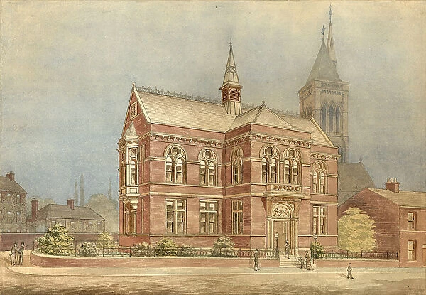 Highfield Branch Free Public Library, London Road, Sheffield, c. 1876
