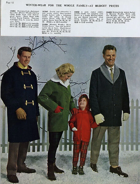 J. G. Graves Christmas mail order catalogue: Christmas coats, 1961